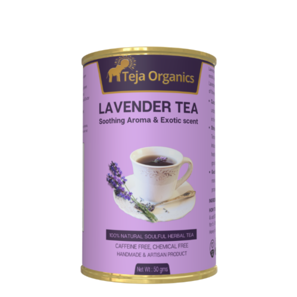 Lavender Tea 50 gm | 100% Pure Lavender Flowers | Caffeine Free Herbal Tea | Supports Relaxation Sleep Stress Relief