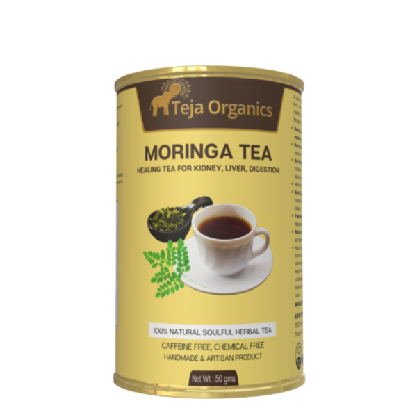 Moringa Tea 50 gm | 100% Moringa Leaves | Nutrient-rich superfood | Support immunity | Metabolism | Detoxification & overall wellness | Caffeine Free Herbal Tea