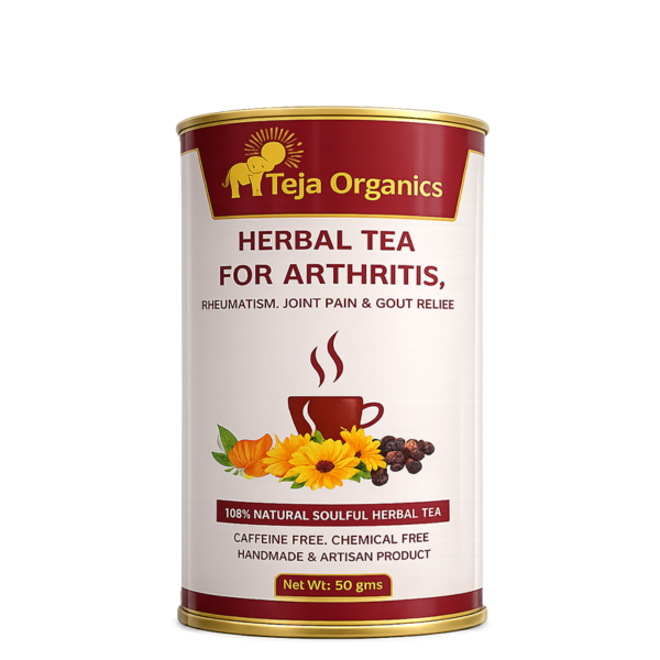 Herbal Tea for Arthritis 50 gm | Caffeine Free Herbal Blend | Supports Joint Comfort Flexibility & Mobility | Relief from Arthritis, Rheumatism, Joint Pain & Goat