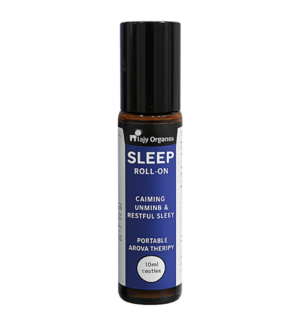 Sleep Roll On for Deep Sleep & Stress Relief | 100% Natural Essential Oils | Lavender Chamomile Blend | Aromatherapy Oil | Alcohol-Free | 10 ml