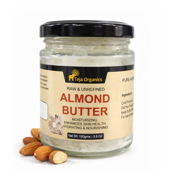 Almond Butter 100g | Deep Moisturizing Body Butter | Skin Softening, Nourishing & Repair  | Rich Hydration for Dry Skin | No Parabens, No Sulphates