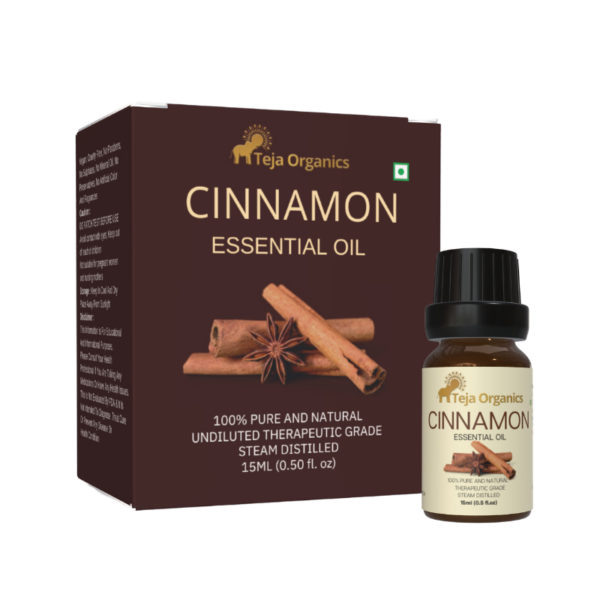 Cinnamon Essential Oil 15ml | Sweet, Woody, Spicy and Earthy aroma | Warming, Stimulating, and Energizing | Moisturizing and Nourishing skin, Reduces acne, Lightens dark spots and Brightens the skin | support scalp stimulation and overall hair health| Aromatherapy