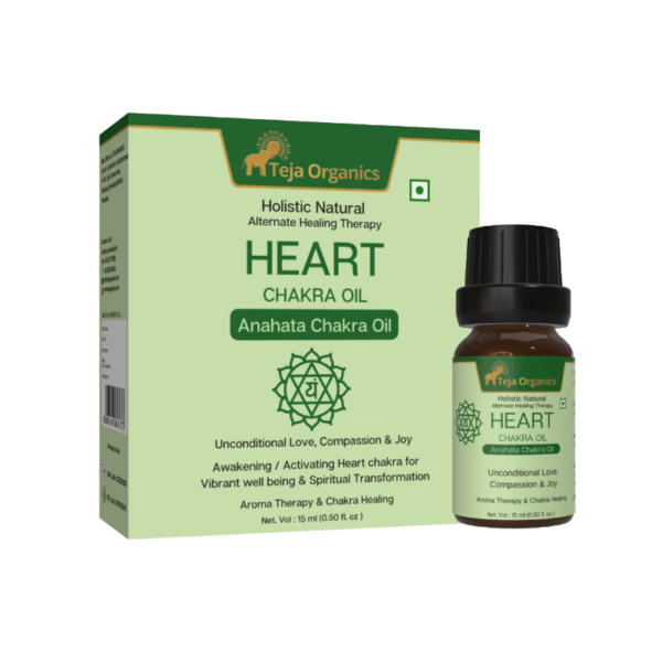 Heart Chakra Oil (Anahata Chakra) 15 ml | Aromatherapy Essential Oil Blend for Unconditional Love, Compassion & Joy | External Use