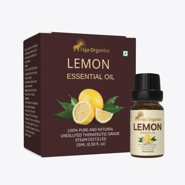 Lemon Essential Oil 15ml | Fresh and energizing essential oil | Ideal for boosting mood, refreshing spaces | Skincare | Hair care | Home wellness products