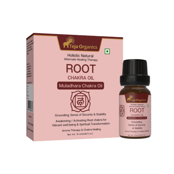 Root Chakra Oil (Muladhara Chakra) 15 ml | Aromatherapy Essential Oil Blend for Grounding, Sense of Security & Stability | External Use