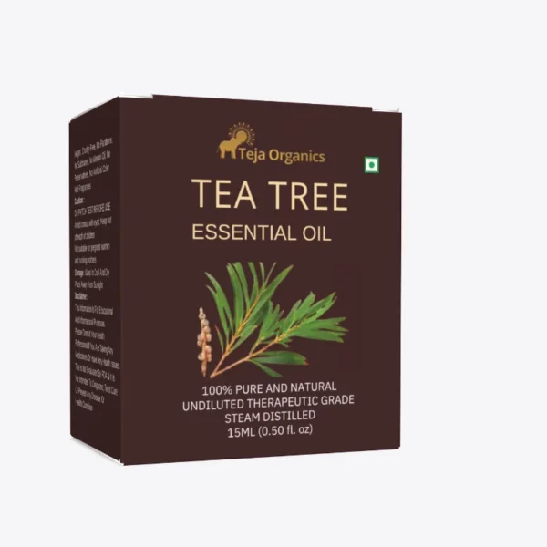 Tea Tree Essential Oil 15ml | 100% Pure Natural Oil | Acne care | Skin Purification | Scalp & Dandruff Care | Aromatherapy | Home Wellness Use